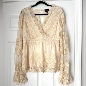Vici Lace Long Sleeve Blouse